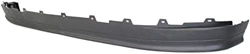 Front Bumper Chrome Steel With Air And Molding Hole + Lower Valance Panel Textured Direct Replacement Compatible With 1992-1997 Ford F-Series FO1002254 FO1095154 F2TZ17626A