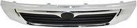Front Grille Assembly Chrome Shell With Primed Insert Plastic Direct Replacement Compatible With 1998-2000 Mazda Pickup MA1200154 1F0150710