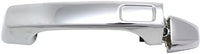 Set of 2 Front & Rear Exterior Door Handle + Cap Chrome Plastic Right Passenger & Left Driver Side Direct Replacement Compatible with 2006-2010 Hummer H3 FDH010179 25832249