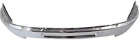 Front Bumper Impact Bar Chrome Steel Without Fog Light Holes Direct Replacement Compatible With 2011-2014 Chevrolet Silverado 2500/3500 GM1002838 25832522
