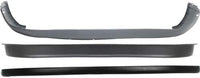 Front Bumper Upper Cover + Lower Valance + Air Dam Reflector Textured Direct Replacement Compatible With 1994-2001 Dodge Ram 1500/1994-2002 2500 3500 CH1000160 CH1090124 CH1000232