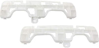 Set Of 2 Front Bumper Side Bracket Plastic Left Driver & Right Passenger Side Direct Replacement Compatible With 2015-2017 Lexus NX200t / NX300h LX1043114 LX1042114