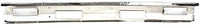 Front Bumper Chrome Steel With Top Pad Holes + Lower Valance Panel Primed Direct Replacement Compatible With 1986-1992 Nissan D21 / 1987-1992 Pathfinder NI1002107 NI1095102 6202209G25