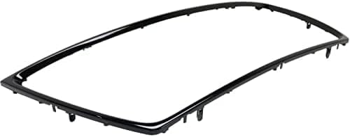 Front Grille Molding Primed Plastic Direct Replacement Compatible With 2010-2013 Mitsubishi Outlander MI1202101 6400C722