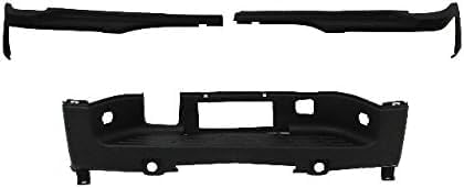 Rear Bumper Step Pads Textured Center Left Driver & Right Passenger Side Direct Replacement Compatible With 2007-2014 Chevrolet Silverado/GMC Sierra 2500HD 3500HD GM1191127