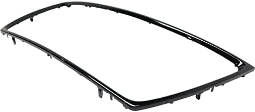 Front Grille Molding Primed Plastic Direct Replacement Compatible With 2010-2013 Mitsubishi Outlander MI1202101 6400C722