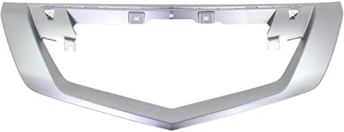 Front Grille Molding Satin Plastic Direct Replacement Compatible With 2009-2011 Acura TL AC1210114 75140TK4A01ZB