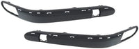 Set Of 2 Front Bumper Molding Primed Plastic Left Driver & Right Passenger Side Direct Replacement Compatible With 2001-2007 Mercedes Benz C-Class MB1059104 MB1058104