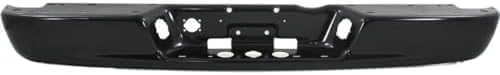 Rear Bumper Face Bar Steel + Step Pad Primed Plastic Direct Replacement Compatible With 2002-2008 Dodge Ram 1500/2003-2009 2500 3500 CH1102352 CH1191110 5073625AE 55077340AD
