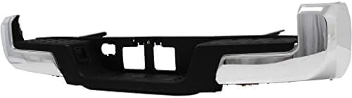 Step Bumper Assembly Chrome Steel Without Towing Hitch Direct Replacement Compatible With 2016-2021 Toyota Tacoma TO1103126 5215904030-PFM 5205704020 5202304010 5215304010 5215404010