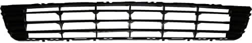 Front Bumper Upper & Lower Grille Primed Shell And Insert Plastic Direct Replacement Compatible With 2006-2008 Chevrolet Malibu GM1200537 GM1200558 15266333 15266336