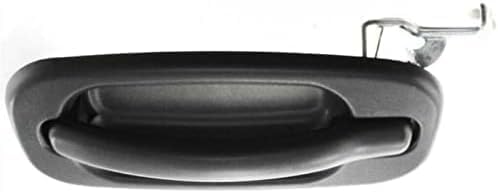 Rear Exterior Door Handle Textured Without Keyhole Left Driver Side Direct Replacement Compatible with 1999-2006 Chevrolet Silverado/GMC Sierra GM1520105 15721571 19356470