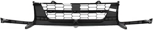Front Grille Gray Shell And Insert Plastic Direct Replacement Compatible With 2002-2004 Nissan Xterra NI1200198 623107Z800
