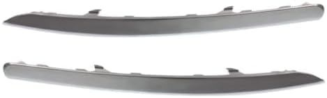 et Of 2 Front Bumper Trim Chrome Plastic Left Driver & Right Passenger Side Direct Replacement Compatible With 2011-2016 Kia Sportage KI1047103 KI1046103 865813W000 865823W000