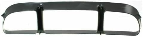 Front Bumper Center Grille + Fog Light Molding Primed With Fog Light Holes Right Passenger & Left Driver Side Direct Replacement Compatible With 2002-2005 Ford Explorer FO1036107