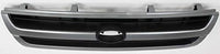 Front Grille Assembly Painted Silver Shell With Black Insert Plastic Direct Replacement Compatible With 1997-2000 Toyota Tacoma TO1200204 5310004060