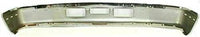 Front Bumper Chrome Steel With Air And Molding Hole Direct Replacement Compatible With 1992-1997 Ford F-Series FO1002254 F3TZ17757AB