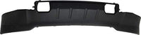 Front Bumper Steel With Fog Light And Parking Aid Sensor Holes + Lower Valance Textured Plastic Direct Replacement Compatible With 2015-2019 Chevrolet Silverado 2500/3500