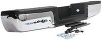 Step Bumper Assembly Chrome Steel Without Object Sensor Holes Direct Replacement Compatible With 2013-2016 Ford F-Series Super Duty FO1103176 9C3Z17906B-PFM