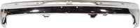 Front Bumper Chrome Steel With Brackets + Upper Cover + Lower Valance Air Deflector Textured Gray Direct Replacement Compatible With 2000-2006 Chevrolet Tahoe GM1003127 GM1051103