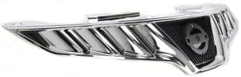 Front Grille Chrome Shell & Primed Insert Direct Replacement Compatible With 2009-2010 Nissan Murano NI1200232 623101AA0A