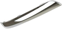 Set Of 2 Front Bumper Molding Chrome Plastic Left Driver & Right Passenger Side Direct Replacement Compatible With 2011-2014 Chrysler 300 CH1046103 CH1047103 68127940AB 68127941AB
