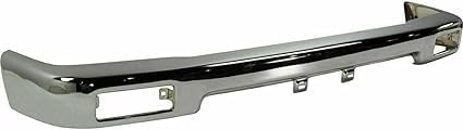 Front Bumper Chrome + Lower Valance Primed + Grille + Bracket + Signal Light Left Driver & Right Passenger Side Direct Replacement Compatible With 1992-1995 Toyota Pickup TO1200149