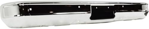Front Bumper Chrome Steel Without Impact Strip Holes Direct Replacement Compatible With 1973-1980 Chevrolet & GMC C/K Series Full Size Pickup GM1002257 6272560