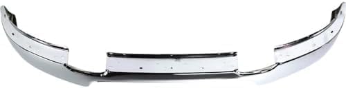 Front Bumper Face Bar Chrome Steel Without Fog Light Holes Direct Replacement Compatible With 2004-2006 Ford F-150 FO1002388 4L3Z17757AA