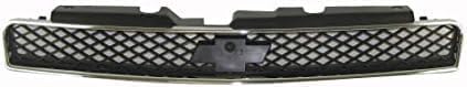 Front Bumper Upper & Lower Grille Assembly Chrome Shell With Insert Plastic Direct Replacement Compatible With 2006-2013 Chevrolet Impala / 2014-2016 Limited GM1200551 GM1036107