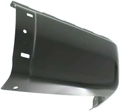 Set Of 2 Rear Bumper End Cap Steel Left Driver & Right Passenger Side Direct Replacement Compatible With 2007-2013 Chevrolet Silverado/GMC Sierra Full Size Pickup GM1105151