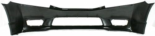 Front Bumper Cover Primed Direct Replacement Compatible With 2009-2011 Honda Civic HO1000266 04711SNAA90ZZ