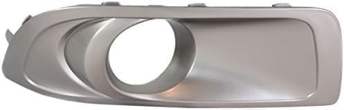 Set Of 2 Front Fog Light Trim Primed Plastic Left Driver & Right Passenger Side Direct Replacement Compatible With 2010-2012 Subaru Outback SU1038101 SU1039101 57731AJ42A 57731AJ43A