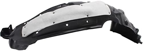 Set Of 2 Front Fender Liner Right Passenger & Left Driver Side Direct Replacement Compatible With 2017-2019 Toyota Corolla TO1248210 TO1249210 5387602660 5387502610