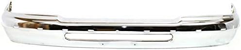 Front Bumper Chrome Steel With Molding Holes Direct Replacement Compatible With 1993-1997 Ford Ranger FO1002244 F57Z17757AA