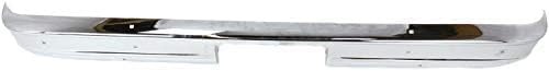 Step Bumper Face Bar Only With Pad Provision Without Mounting Bracket Chrome Direct Replacement Compatible With 1978-1996 GMC G-Series Van GM1102124 15975716