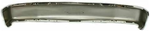 Front Bumper Face Bar Chrome + Lower Valance Panel Textured Direct Replacement Compatible With 1992-1997 Ford F-Series FO1002236 FO1095154 F2TZ17757A F2TZ17626A