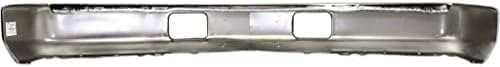 Front Bumper Face Bar Chrome With Air Intake Holes Without Impact Strip And Pad Holes Direct Replacement Compatible With 1988-2002 Chevrolet & GMC C/K Series GM1002176 15680830