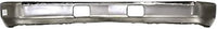 Front Bumper Face Bar Chrome With Air Intake Holes Without Impact Strip And Pad Holes Direct Replacement Compatible With 1988-2002 Chevrolet & GMC C/K Series GM1002176 15680830