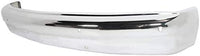Front Bumper Face Bar Chrome Without Molding Holes Direct Replacement Compatible With 1991-1996 Dodge Dakota CH1002167 55034316