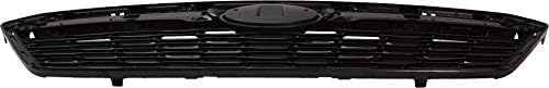 Front Grille Assembly Textured Black Shell And Insert Plastic Direct Replacement Compatible With 2017-2019 Subaru Impreza SU1200170 91122FL00B