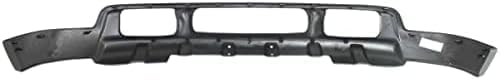 Front Bumper Chrome Steel With Holes For Lower Cover + Upper Valance Textured Direct Replacement Compatible With 1999-2004 Ford F-Series Super Duty/Excursion FO1002375 FO1095176