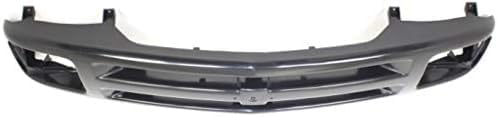 Front Grille Frame Primed With Sealed Beam Type Headlight Holes & Emblem Direct Replacement Compatible With 1995-1997 Chevrolet Blazer / 1994-1997 S10 Pickup GM1200225 12471807