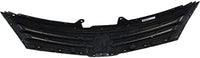 Front Grille Chrome Shell & Primed Insert Direct Replacement Compatible With 2010-2012 Nissan Versa NI1200242 62310ZW80A