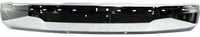 Front & Rear Bumper Chrome Steel + Grille + Upper Cover Textured + Lower Valance Direct Replacement Compatible With 2003-2014 Chevrolet Express/GMC Savana 1500/2003-2017 2500 3500