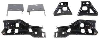 Front Bumper + Grille + Upper Cover Chrome + Valance + Extension Textured + Set Of 6 Bracket Right & Left Side Direct Replacement Compatible With Chevy Silverado 2500HD 3500HD 2011-14