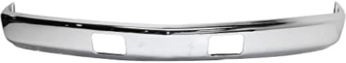 Front Bumper Face Bar Chrome With Air Intake Holes Without Impact Strip And Pad Holes Direct Replacement Compatible With 1988-2002 Chevrolet & GMC C/K Series GM1002176 15680830