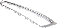 Set Of 2 Front Bumper Grille Molding Painted Silver Left Driver & Right Passenger Side Direct Replacement Compatible With 2010-2013 Acura MDX AC1039111 AC1038111 71104STXA00