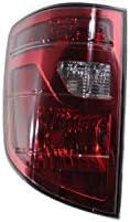 Set Of 2 Tail Light Lens and Housing Plastic Left Driver & Right Passenger Side Direct Replacement Compatible With 2009-2014 Honda Ridgeline HO2819140 HO2818140