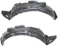 Set Of 2 Front Fender Liner Right Passenger & Left Driver Side Direct Replacement Compatible With 2006-2011 Honda Civic Coupe HO1249130 HO1251106 HO1248130 HO1250106 74101SVBA00
